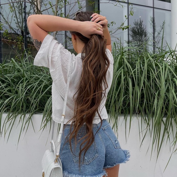 H&M Linen Button Up Blouse - Picture 2 of 2